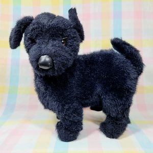 Vintage Applause Black Labrador Dog Pup 1987 Avarti Plush Stuffed Animal Italy